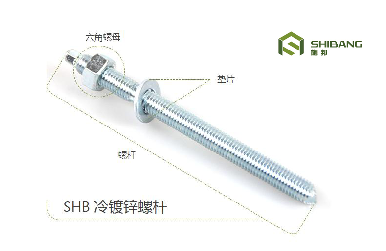 施邦冷鍍鋅化學(xué)錨栓螺桿